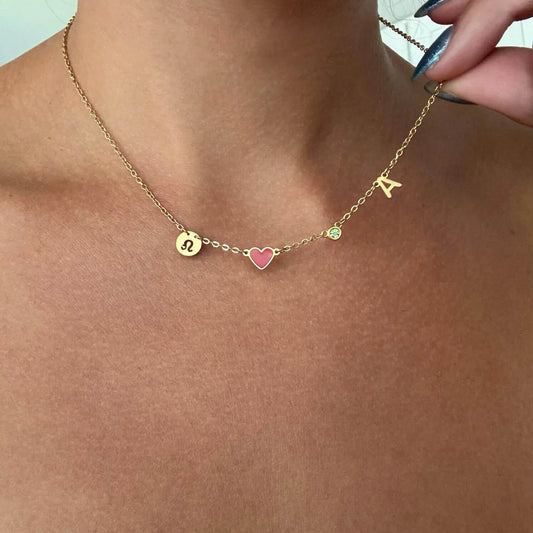 Space Charm Necklace (18k Gold)